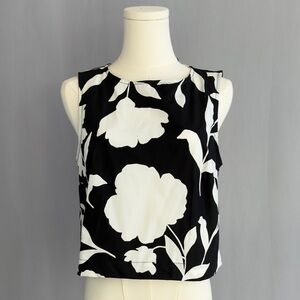 Kate Spade Monochrome Floral Tank Top